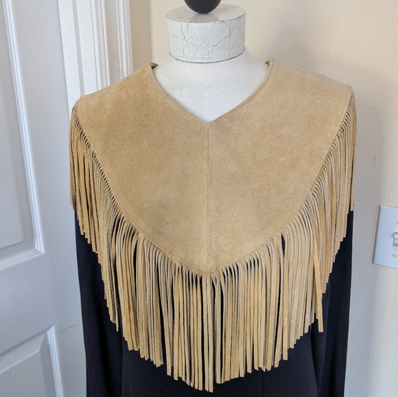 Pioneer Wear Accessories - Western Fringe Leather Boho Collar
